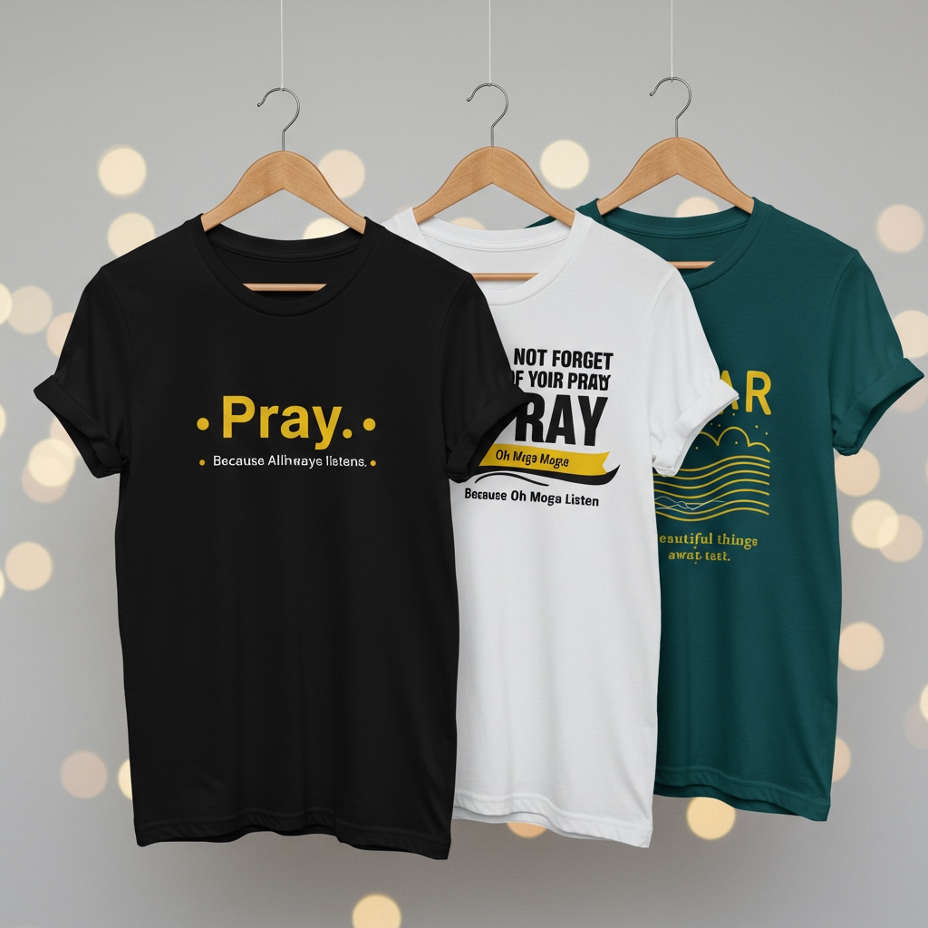 3 Pcs Half Sleeve Colorful T-Shirt Combo